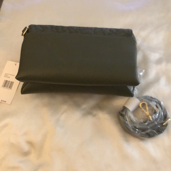 Betsey Johnson Quilted Star Crossbody Or Shoulder Bag Olive Green NWT - Picture 9 of 16